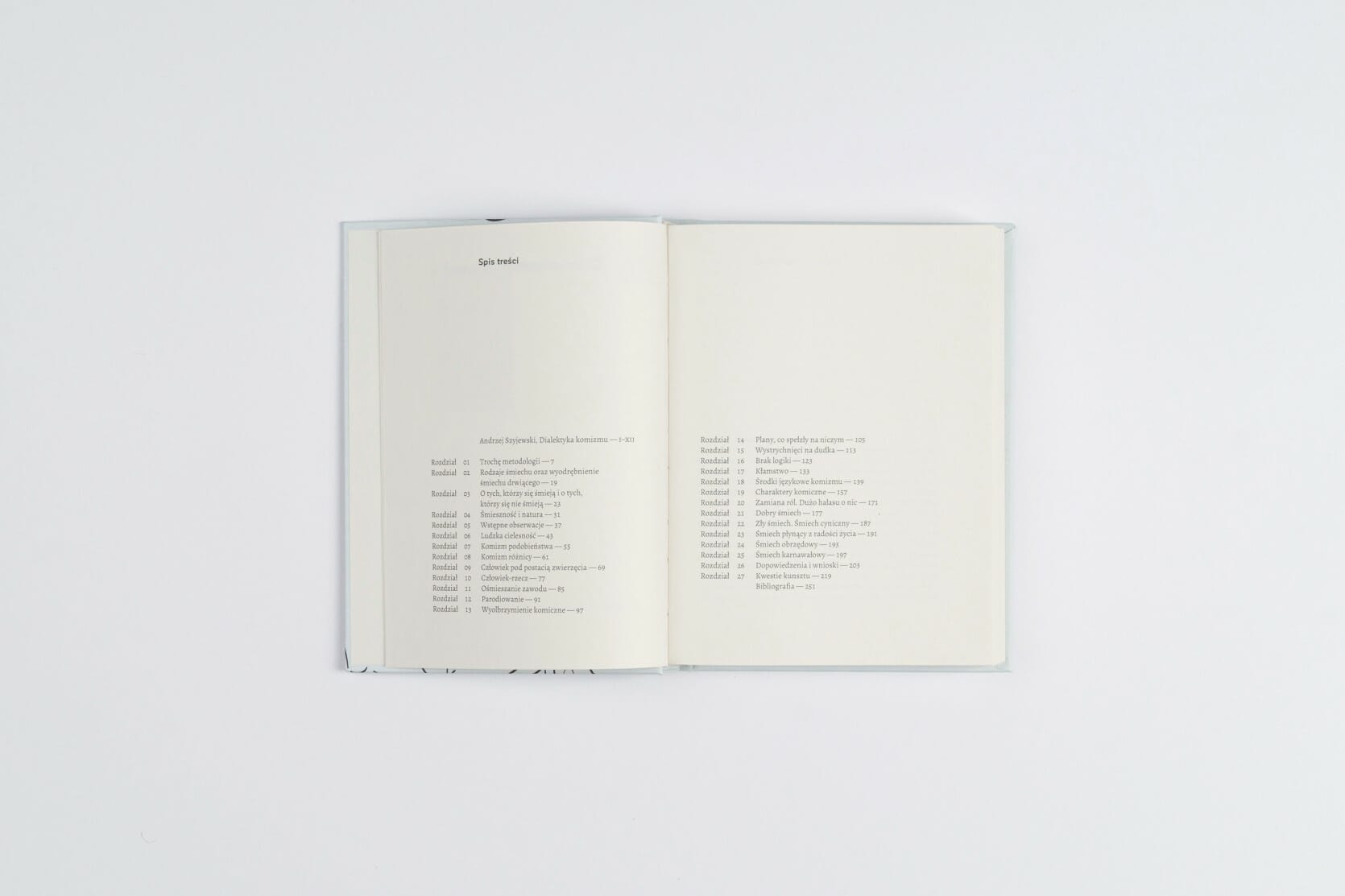 Projekt książki - układ typograficzny